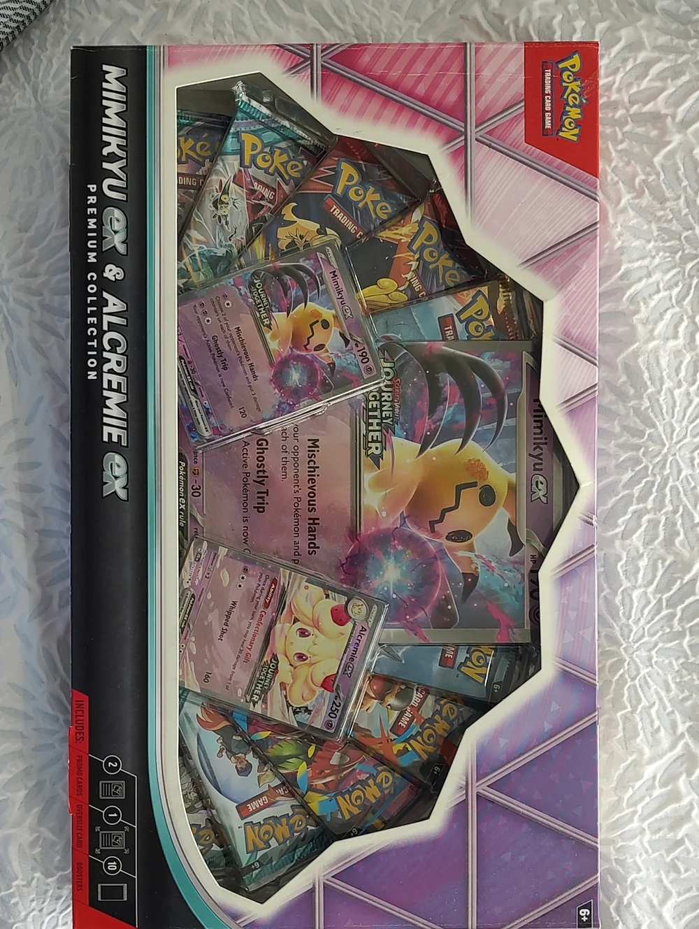 Pokemon Mimikyu GX & Alcremie GX Premium Collection - Pink, Purple, Black